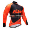 2018 Team KTM Cycling Long Jersey Orange Black