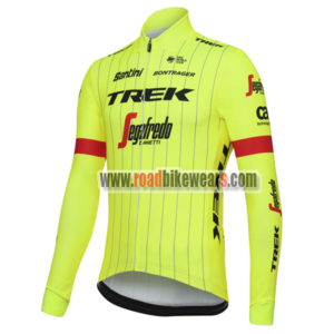 2018 Team TREK Segafredo Riding Long Jersey Yellow