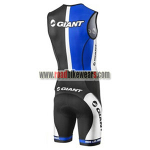 2013 Team GIANT Racing Skin Suit Speedsuit Triathlon Black Blue