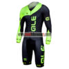 2017 Team QLE Cycling Skin Suit Speedsuit Triathlon Green Black