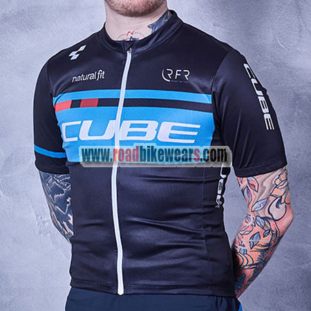 2018 Team CUBE Cycle Outfit Biking Jersey Top Shirt Maillot Cycliste Blue | Road Bike Wear Store