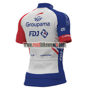 2018 Team Groupama FDJ Biking Jersey Maillot Shirt White Blue Red