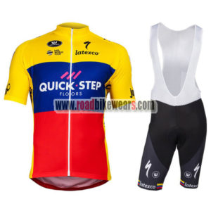 2018 Team QUICK STEP Ecuador Champion Cycling Bib Kit