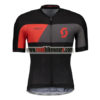 2018 Team SCOTT Cycling Jersey Maillot Shirt Black Red