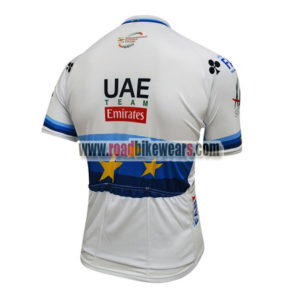 2018 Team UAE Emirates European Champion Riding Jersey Shirt White