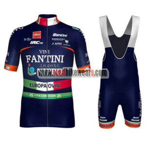 2018 Team VINI FANTINI NIPPO Cycling Bib Kit Blue