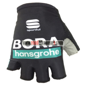 2018 Team BORA hansgrohe Cycling Gloves Mitts Black