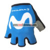 2018 Team Movistar Cycling Gloves Mitts Blue