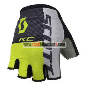 2018 Team SCOTT Cycling Gloves Mitts Grey Black Yellow
