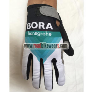 2018 Team BORA hansgrohe Cycling Gloves Full Fingers Black Blue White
