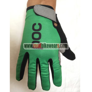 2018 Team Pro Cycling Gloves Full Finger Green