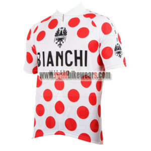 2017 Team BIANCHI Tour de France Cycling Jersey Maillot Shirt Polka Dot