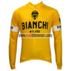 2017 Team BIANCHI Tour de France Yellow Jersey Shirt Long Sleeves