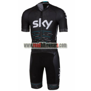 2017 Team SKY Cycling Skin Suit Black