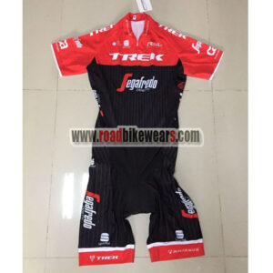 2017 Team TREK Segafredo Cycling Skin Suit Red Black