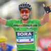 2018 Team BORA hansgrohe Tour de France Cycling Jersey Shirt Green