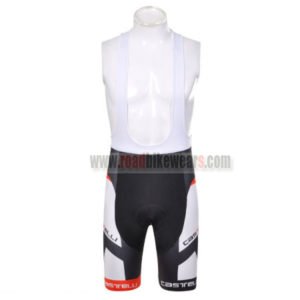 2012 Team CASTELLI Cycling Bib Shorts White Black