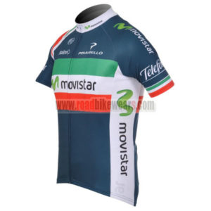 2012 Team Movistar Cycle Jersey Shirt ropa de ciclismo Green Red Line