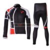 2012 Team PINARELLO Pro Cycling Long Sleeve Kit Black
