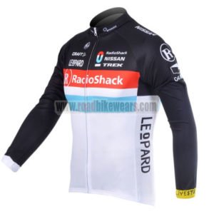 2012 Team RadioShack NISSAN TREK Cycle Long Sleeve Jersey Blue Red Lines