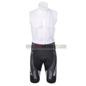 2012 Team SCOTT Cycling Bib Shorts Grey White