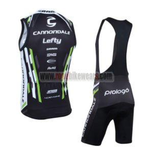 2013 Team Cannondale Cycle Vest Tank Top Jersey Bib Kit Black