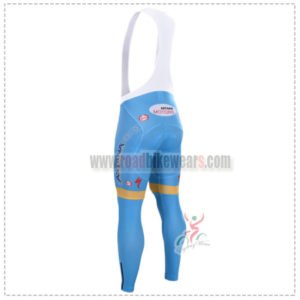2015 Team ASTANA Riding Long Bib Pants Blue 2015 Team ASTANA Riding Long Bib Pants Blue