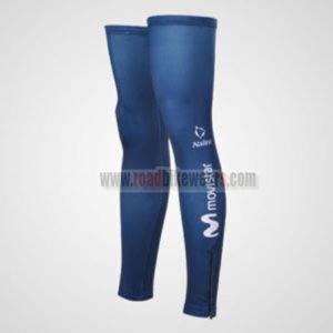 2012 Team Movistar Cycling Leg Warmers Sleeves Blue