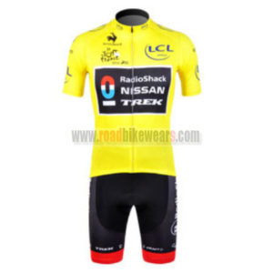 2012 Team RadioShack NISSAN TREK Tour de France Cycling Kit Yellow