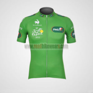 2012 Team Tour de france Cycling Green Jersey Shirt ropa de ciclismo