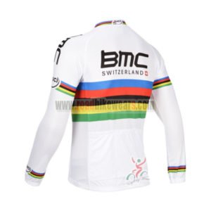 2013 Team BMC UCI Bicycle Long Sleeve Jersey White 2013 Team BMC UCI Bicycle Long Sleeve Jersey White