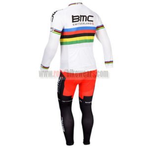 2013 Team BMC UCI Riding Long Kit White 2013 Team BMC UCI Riding Long Kit White