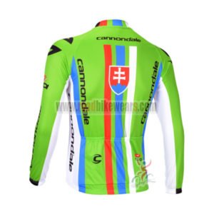 2013 Team CANNONDALE Pro Cycle Long Sleeve Jersey Green Red