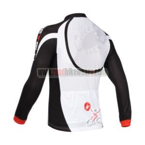 2013 Team CASTELLI Pro Bike Long Sleeve Jersey White