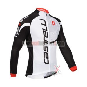 2013 Team CASTELLI Pro Cycling Long Sleeve Jersey White