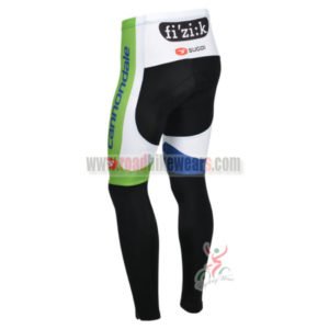 2013 Team Cannondale Biking Long Pants White Blue