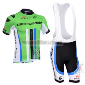 2013 Team Cannondale Cycling Bib Kit Green Black