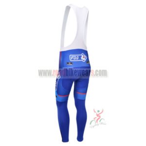 2013 Team FDJ Pro Cycle Long Bib Pants