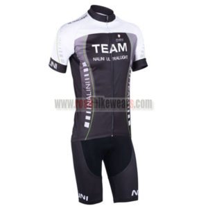 2013 Team NALINI Cycling Kit Black Green Lines