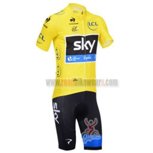 2013 Team SKY rapha Pro Bike Yellow Kit