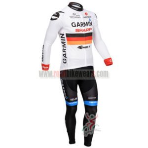 2013 Team GARMIN Cycle Long Kit White