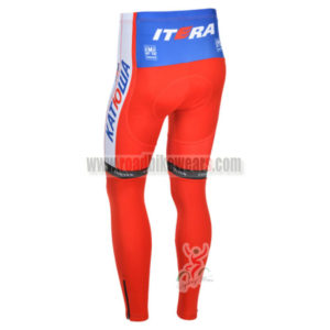 2013 Team KATUSHA Pro Bike Long Pants Red