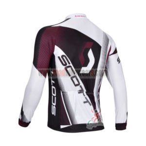 2013 Team SCOTT Bicycle Long Jersey White Black Purple