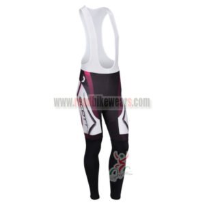 2013 Team SCOTT Cycling Long Bib Pants White Black Purple