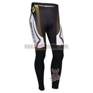 2013 Team SCOTT Pro Bike Long Pants White Yellow