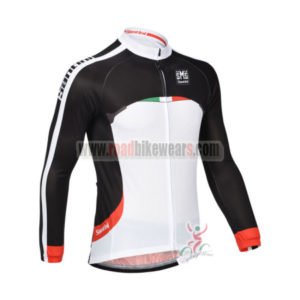 2013 Team Santini Cycling Long Jersey Black White