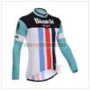 2014 Team BIANCHI Pro Cycling Long Jerey Blue Red Black