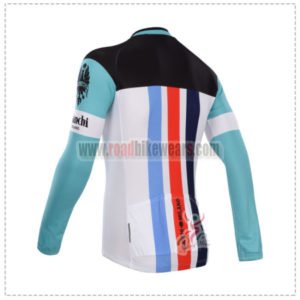 2014 Team BIANCHI Pro Riding Long Jerey Blue Red Black