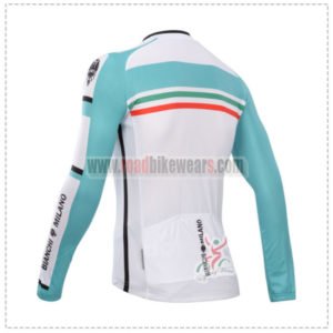 2014 Team BIANCHI Riding Long Jersey Blue White