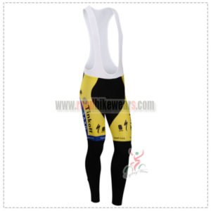 2014 Team SAXO BANK Cycling Long Bib Pants Yellow Blue
